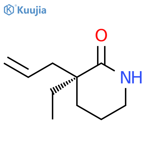 2-Piperidinone, 3-ethyl-3-(2-propenyl)-, (3S)- structure