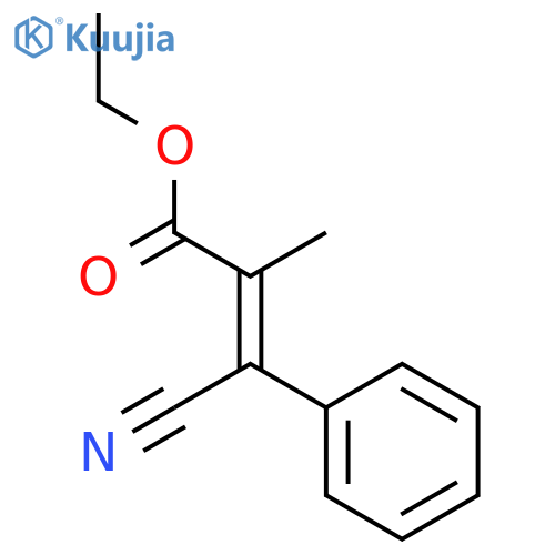 2-PROPENOIC ACID, 3-CYANO-2-METHYL-3-PHENYL-, ETHYL ESTER, (2Z)- structure