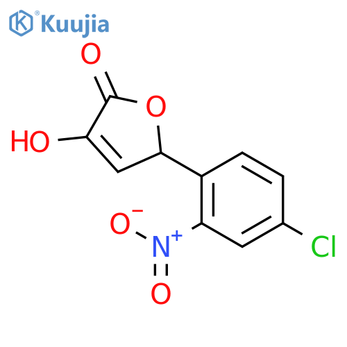 2(5H)-FURANONE, 5-(4-CHLORO-2-NITROPHENYL)-3-HYDROXY- structure