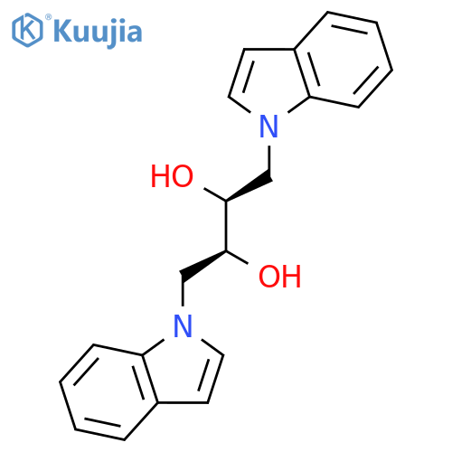 2,3-Butanediol, 1,4-di-1H-indol-1-yl-, (2S,3S)- structure