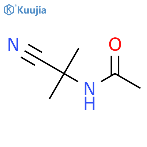 N-(1-cyano-1-methylethyl)acetamide structure