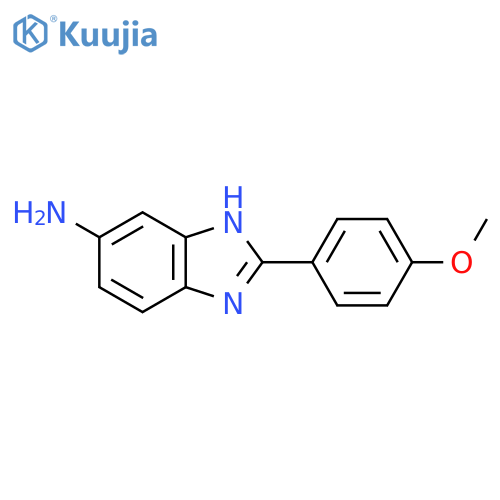 1H-Benzimidazol-6-amine, 2-(4-methoxyphenyl)- structure