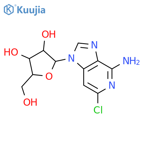 4-Amino-6-chloro-1-b-D-ribofuranosylimidazo4,5-cpyridine structure