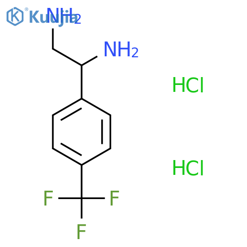 1-[4-(Trifluoromethyl)phenyl]ethane-1,2-diamine 2hcl structure