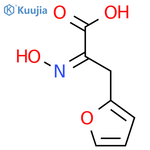 3-(furan-2-yl)-2-hydroxyiminopropanoic Acid structure