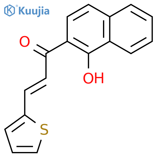 2-Propen-1-one, 1-(1-hydroxy-2-naphthalenyl)-3-(2-thienyl)- structure