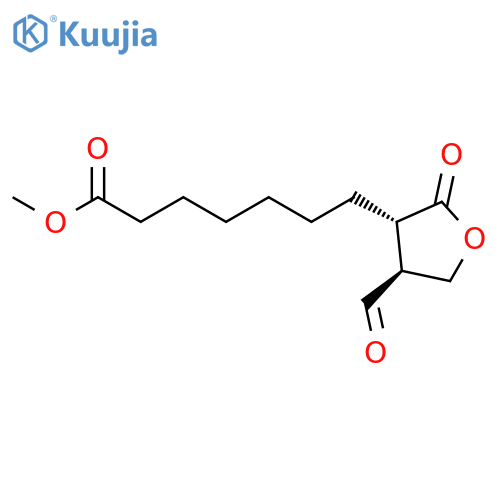 3-FURANHEPTANOIC ACID, 4-FORMYLTETRAHYDRO-2-OXO-, METHYL ESTER, TRANS- structure
