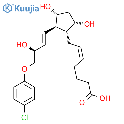 (Z)-7-[(1R,2R,3R,5S)-2-[(E,3S)-4-(4-Chlorophenoxy)-3-hydroxybut-1-enyl]-3,5-dihydroxycyclopentyl]hept-5-enoic acid structure