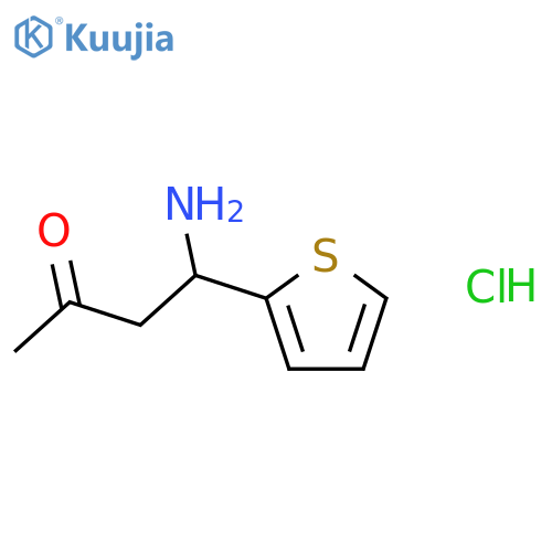 2-BUTANONE, 4-AMINO-4-(2-THIENYL)-, HYDROCHLORIDE structure