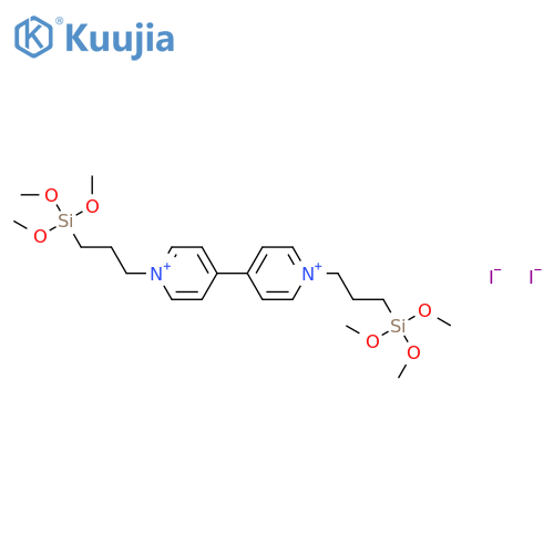 1,1'-Bis[3-(trimethoxysilyl)propyl]-4,4'-bipyridin-1-ium diiodide structure