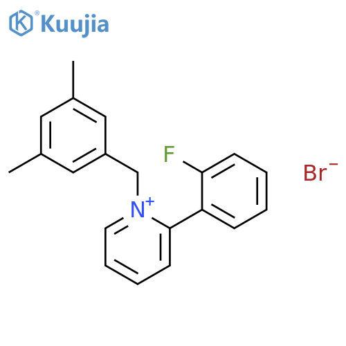 PYRIDINIUM, 1-[(3,5-DIMETHYLPHENYL)METHYL]-2-(2-FLUOROPHENYL)-, BROMIDE structure