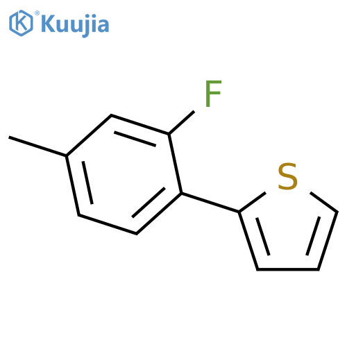2-(2-fluoro-4-methylphenyl)thiophene structure