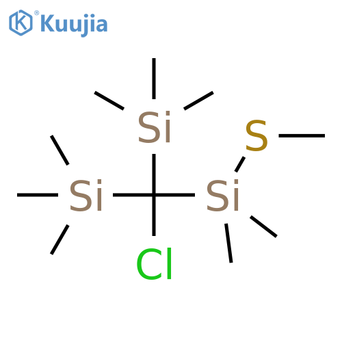 SILANE, [CHLORO[DIMETHYL(METHYLTHIO)SILYL]METHYLENE]BIS[TRIMETHYL- structure