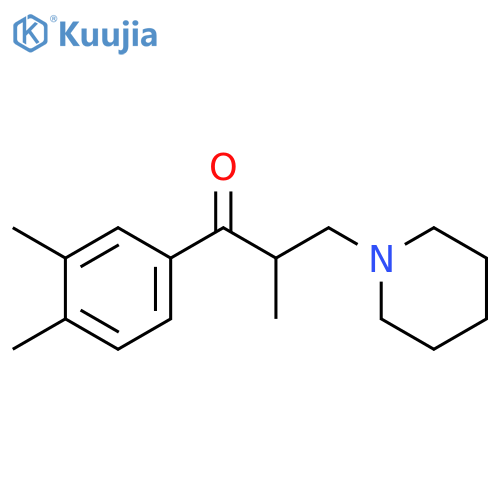 1-Propanone, 1-(3,4-dimethylphenyl)-2-methyl-3-(1-piperidinyl)- structure