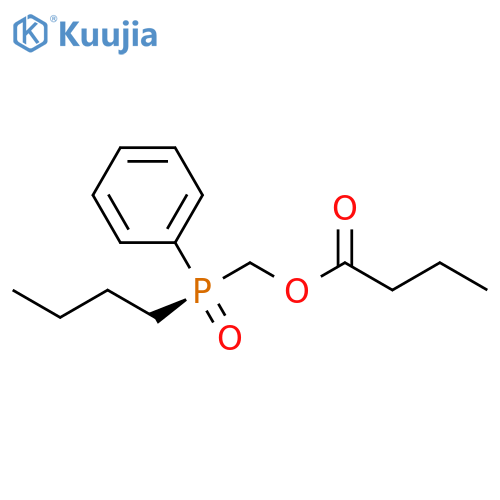 Butanoic acid, [(R)-butylphenylphosphinyl]methyl ester structure