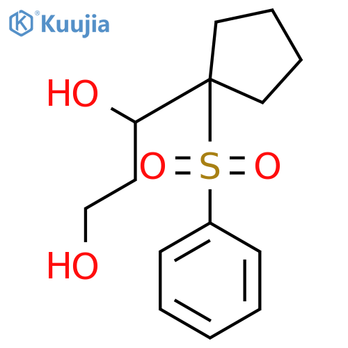1,3-Propanediol, 1-[1-(phenylsulfonyl)cyclopentyl]- structure