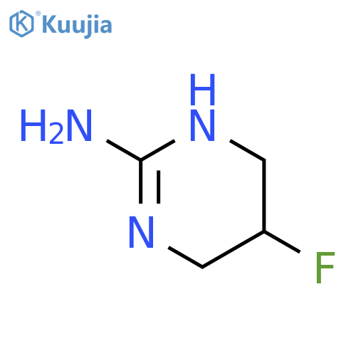 2-PYRIMIDINAMINE, 5-FLUORO-1,4,5,6-TETRAHYDRO- structure