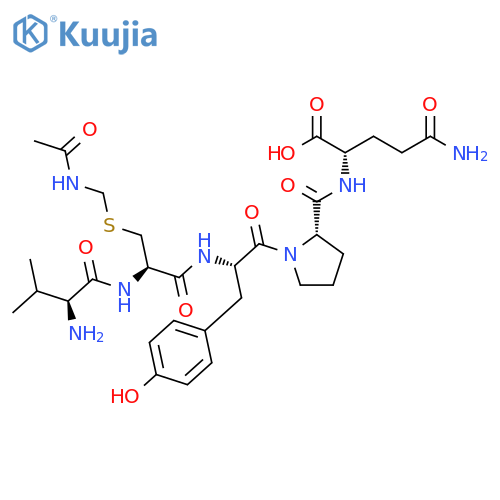 L-GLUTAMINE, L-VALYL-S-[(ACETYLAMINO)METHYL]-L-CYSTEINYL-L-TYROSYL-L-PROLYL- structure