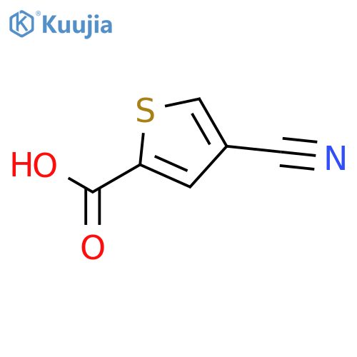 4-Cyanothiophene-2-carboxylic acid structure