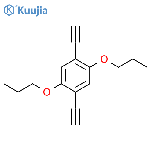 Benzene, 1,4-diethynyl-2,5-dipropoxy- structure