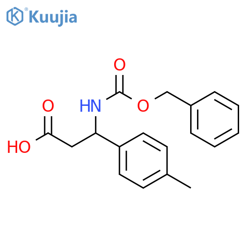 3-{(Benzyloxy)carbonylamino}-3-(4-methylphenyl)propanoic Acid structure