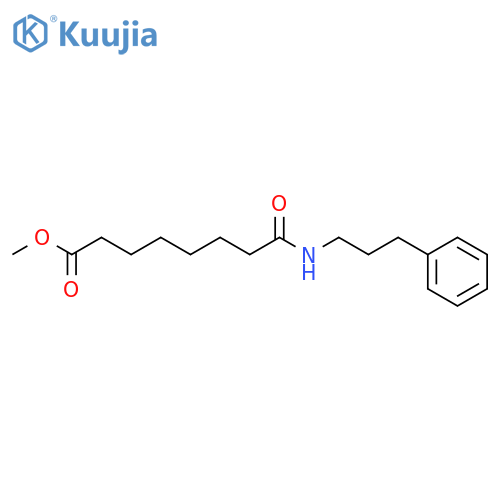OCTANOIC ACID, 8-OXO-8-[(3-PHENYLPROPYL)AMINO]-, METHYL ESTER structure