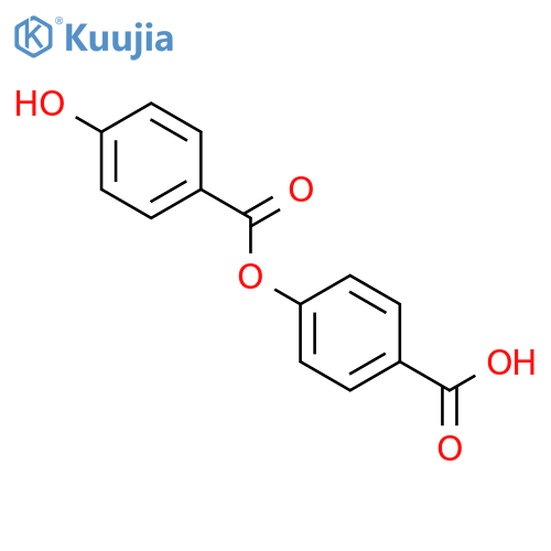 4-{[(4-Hydroxyphenyl)carbonyl]oxy}benzoic acid structure