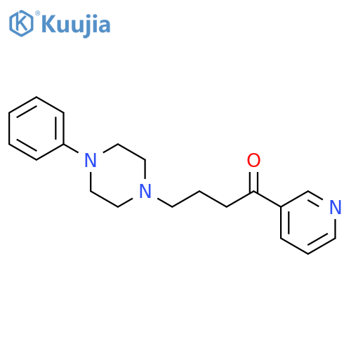 1-BUTANONE, 4-(4-PHENYL-1-PIPERAZINYL)-1-(3-PYRIDINYL)- structure