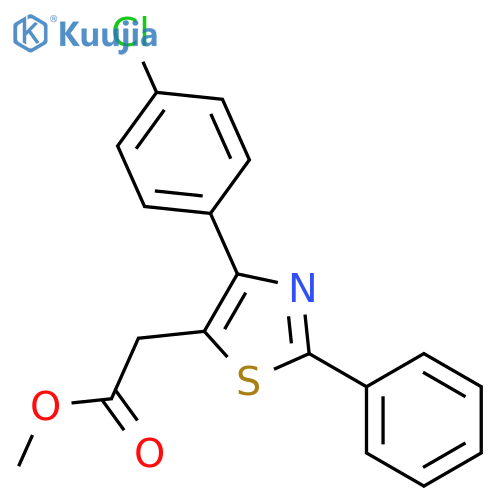 Methyl 2-4-(4-Chlorophenyl)-2-phenyl-1,3-thiazol-5-ylacetate structure