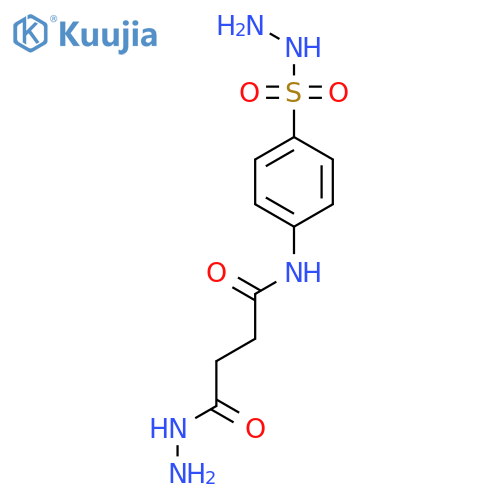Butanoic acid, 4-[[4-(hydrazinosulfonyl)phenyl]amino]-4-oxo-, hydrazide structure