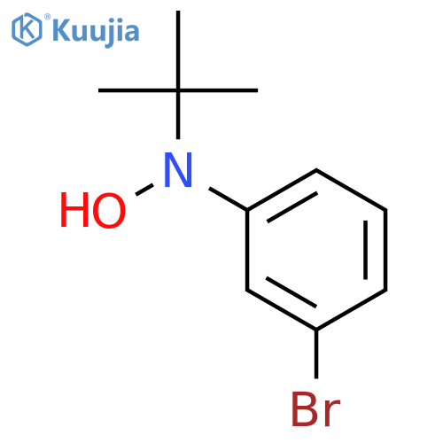 Benzenamine, 3-bromo-N-(1,1-dimethylethyl)-N-hydroxy- structure