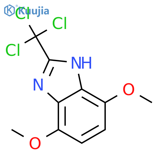 1H-Benzimidazole, 4,7-dimethoxy-2-(trichloromethyl)- structure