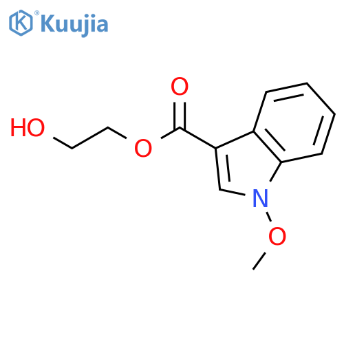 1H-INDOLE-3-CARBOXYLIC ACID, 1-METHOXY-, 2-HYDROXYETHYL ESTER structure