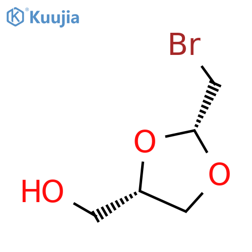 1,3-DIOXOLANE-4-METHANOL, 2-(BROMOMETHYL)-, (2R,4S)- structure