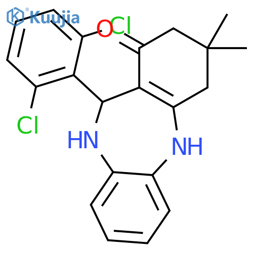 11-(2,6-Dichlorophenyl)-3,3-dimethyl-2,3,4,5,10,11-hexahydro-1H-dibenzob,e1,4diazepin-1-one structure