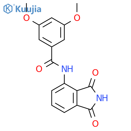 N-(1,3-dioxo-2,3-dihydro-1H-isoindol-4-yl)-3,5-dimethoxybenzamide structure