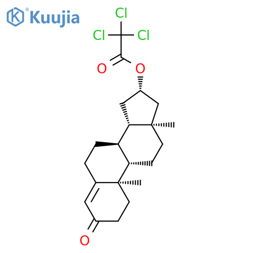Androst-4-en-3-one, 16-[(trichloroacetyl)oxy]-, (16b)- structure