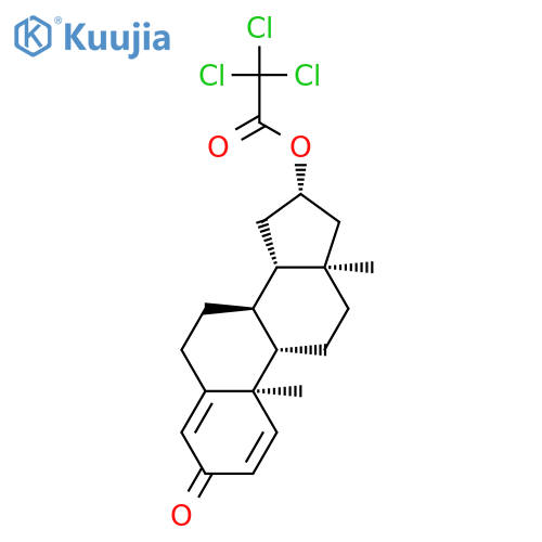Androsta-1,4-dien-3-one, 16-[(trichloroacetyl)oxy]-, (16b)- structure