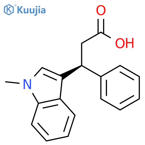 1H-Indole-3-propanoicacid, 1-methyl-b-phenyl- structure
