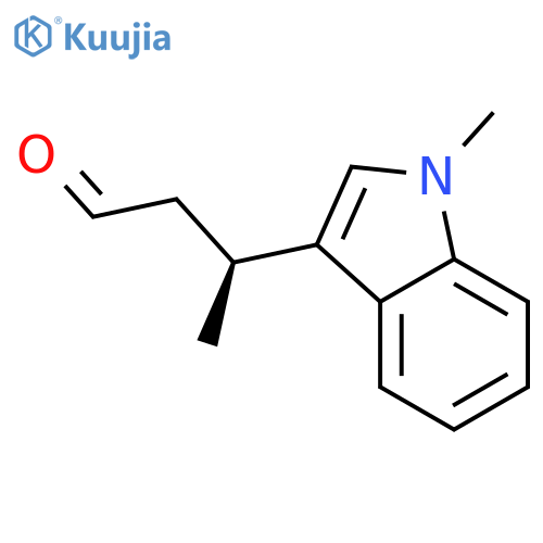 1H-Indole-3-propanal, b,1-dimethyl- structure