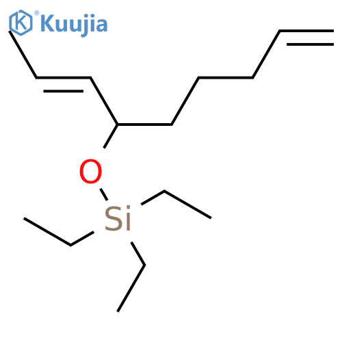 Silane, triethyl[[1-(1E)-1-propenyl-5-hexenyl]oxy]- structure