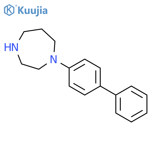 1H-1,4-Diazepine, 1-[1,1'-biphenyl]-4-ylhexahydro- structure