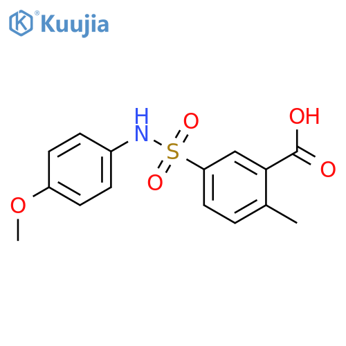 5-[[(4-methoxyphenyl)amino]sulfonyl]-2-methylBenzoic acid structure