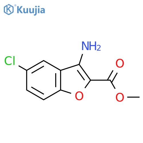 Methyl 3-amino-5-chloro-1-benzofuran-2-carboxylate structure