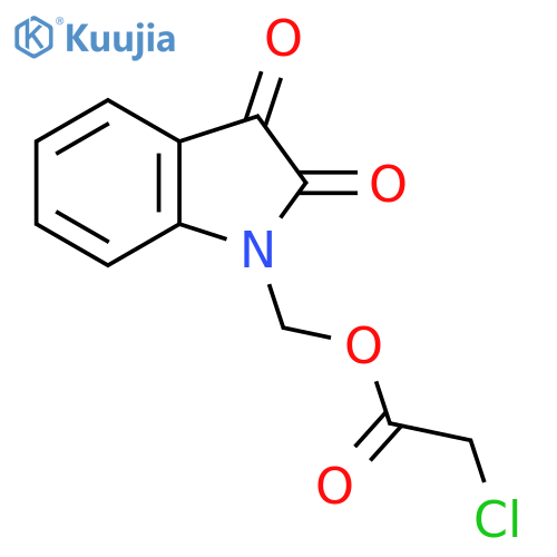 (2,3-Dioxo-2,3-dihydro-1H-indol-1-yl)-methylchloroacetate structure