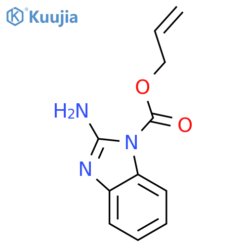 1H-Benzimidazole-1-carboxylic acid, 2-amino-, 2-propenyl ester structure