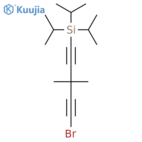 Silane, (5-bromo-3,3-dimethyl-1,4-pentadiynyl)tris(1-methylethyl)- structure