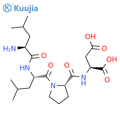 L-Aspartic acid, L-leucyl-L-leucyl-L-prolyl- structure