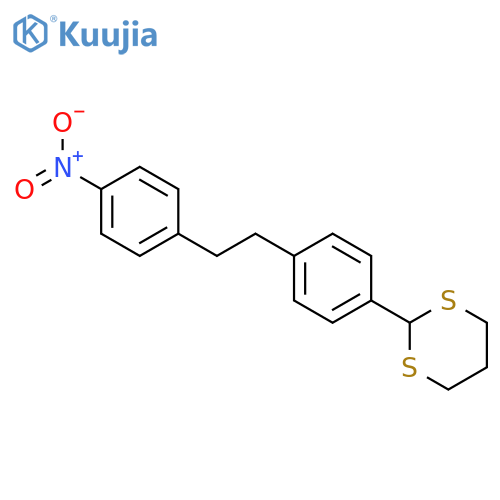 1,3-DITHIANE, 2-[4-[2-(4-NITROPHENYL)ETHYL]PHENYL]- structure