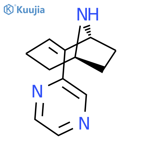 9-AZABICYCLO[4.2.1]NON-2-ENE, 2-PYRAZINYL-, (1R,6R)- structure